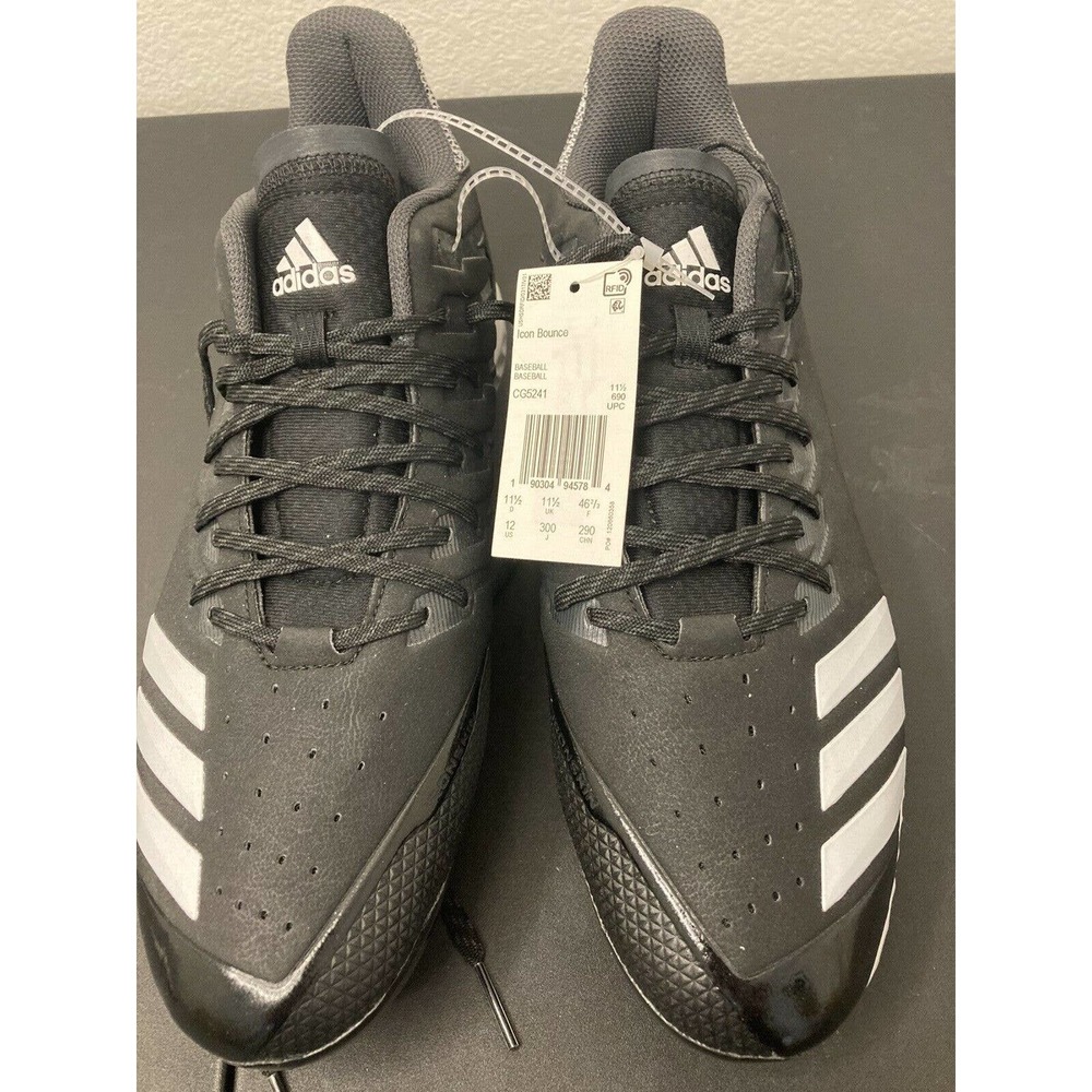 ADIDAS ICON BOUNCE METAL Baseball Cleats Black 12